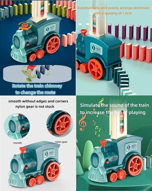 🚂 Train Toy Domino Set for Kids with Sound Effects