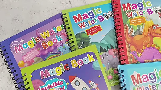 Magic Water Quick Dry Book Water Coloring Book Doodle with Magic Pen Painting Board